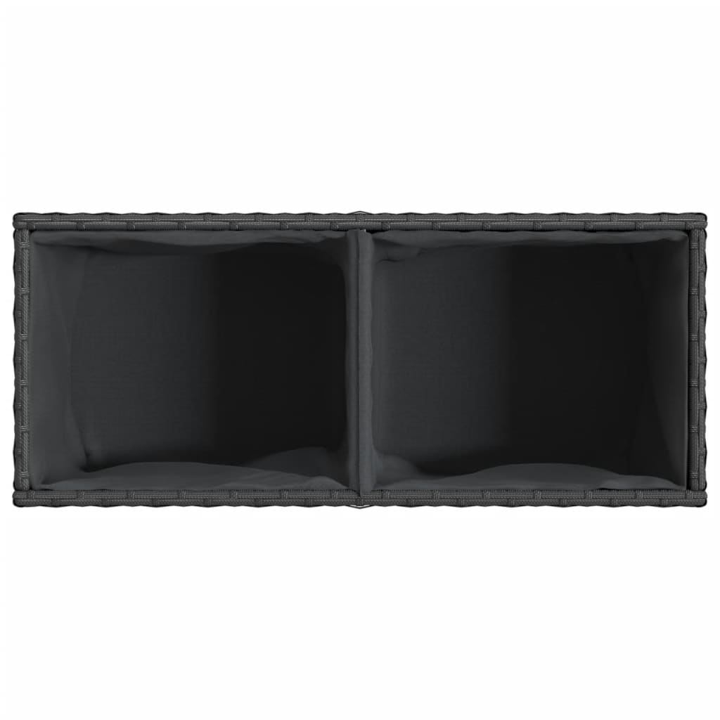 Pflanzkübel Mit 2 Töpfen 2 Stk. 72X30X32 Cm Poly Rattan