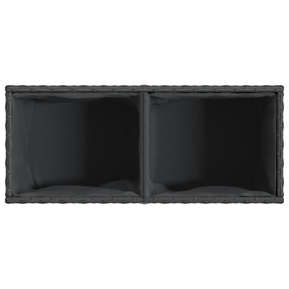 Pflanzkübel Mit 2 Töpfen 2 Stk. 72X30X32 Cm Poly Rattan