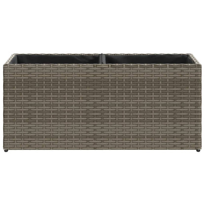 Pflanzkübel Mit 2 Töpfen 2 Stk. 72X30X32 Cm Poly Rattan