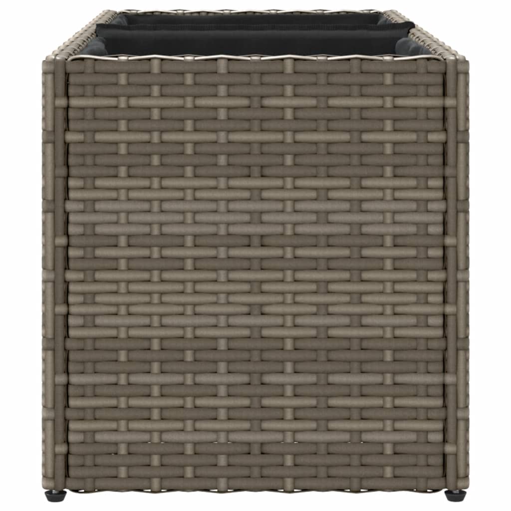 Pflanzkübel Mit 2 Töpfen 2 Stk. 72X30X32 Cm Poly Rattan