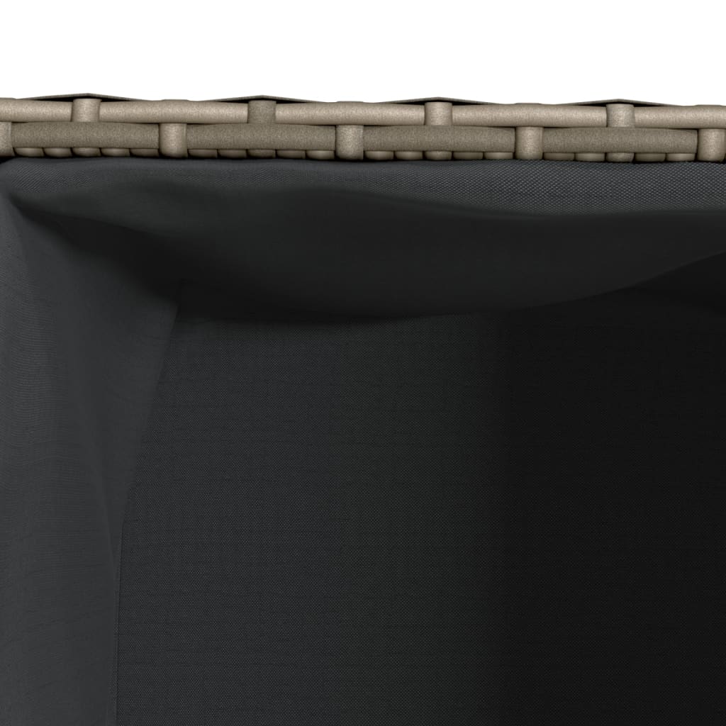 Pflanzkübel Mit 2 Töpfen 2 Stk. 72X30X32 Cm Poly Rattan