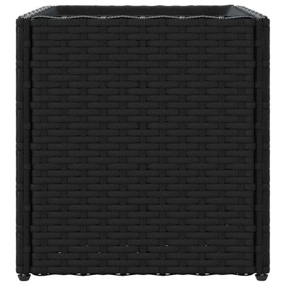 Pflanzkübel 2 Stk. 36X30X32 Cm Poly Rattan