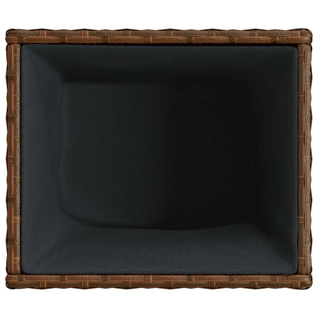 Pflanzkübel 2 Stk. 36X30X32 Cm Poly Rattan