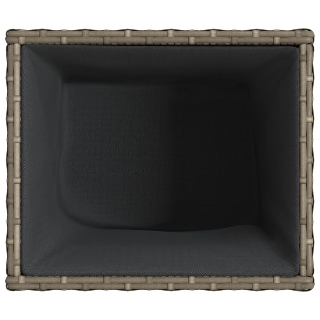 Pflanzkübel 2 Stk. 36X30X32 Cm Poly Rattan