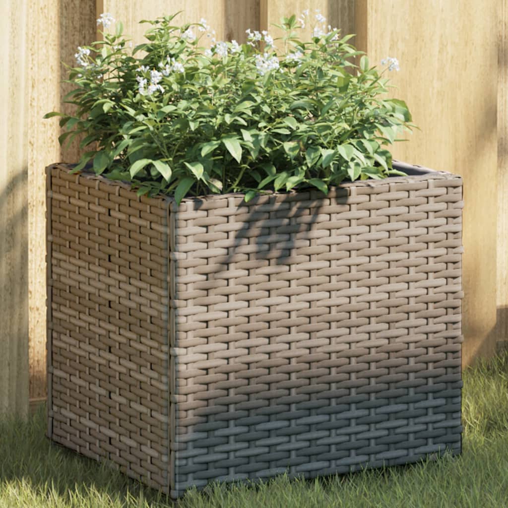 Pflanzkübel 2 Stk. 36X30X32 Cm Poly Rattan