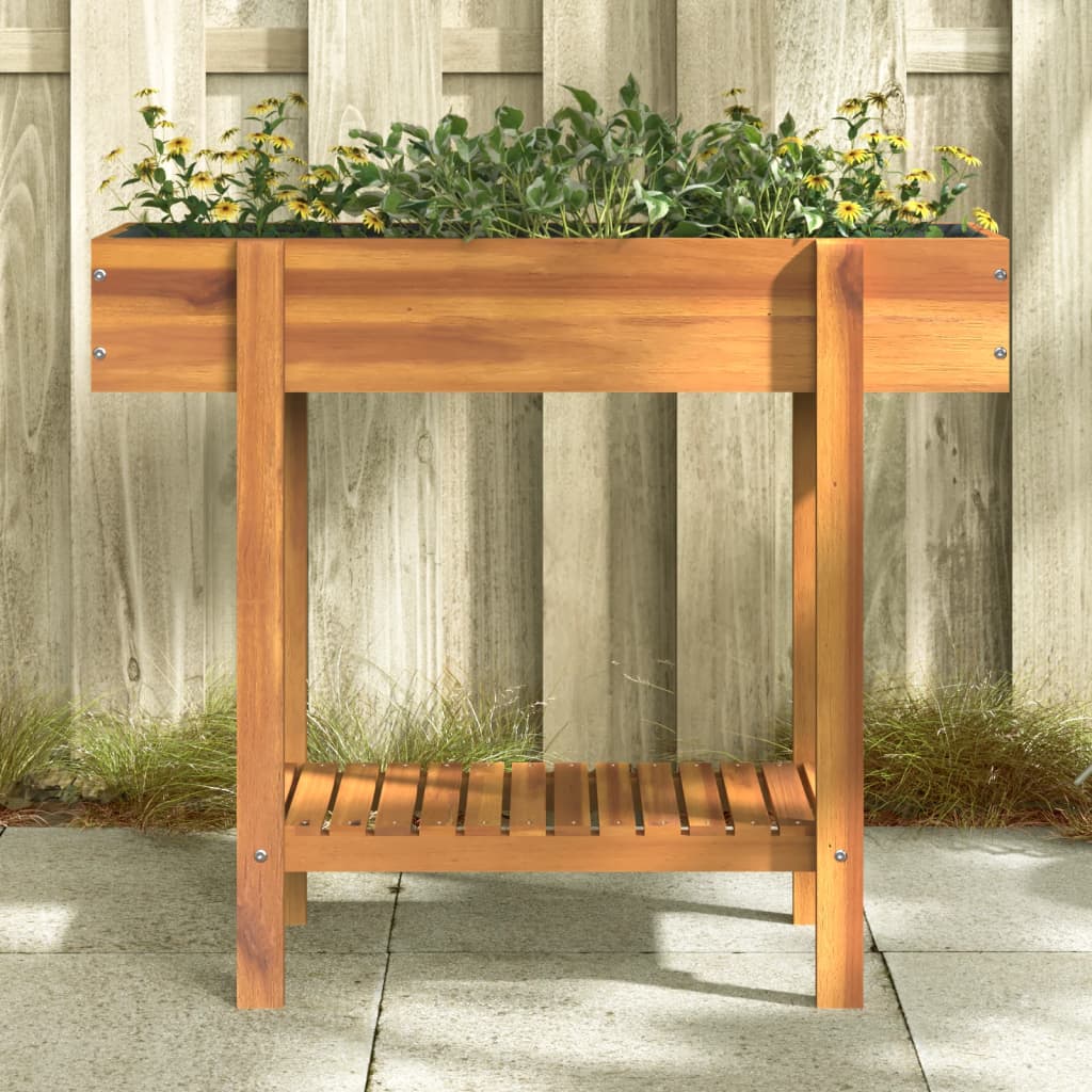 Hochbeet 90X30X75 Cm Massivholz Akazie