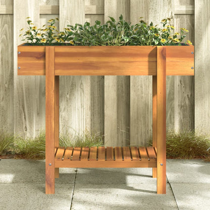 Hochbeet 90X30X75 Cm Massivholz Akazie