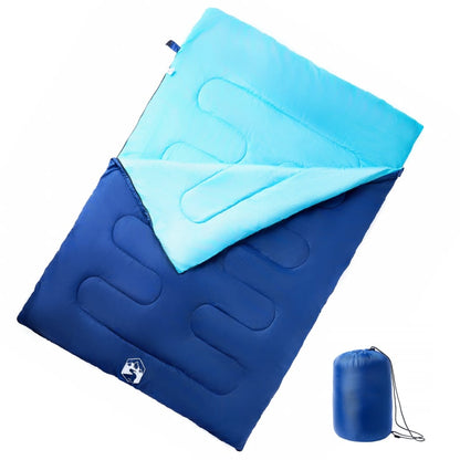 Doppelschlafsack Mit Kissen Erwachsene Camping 3-4 Jahreszeiten