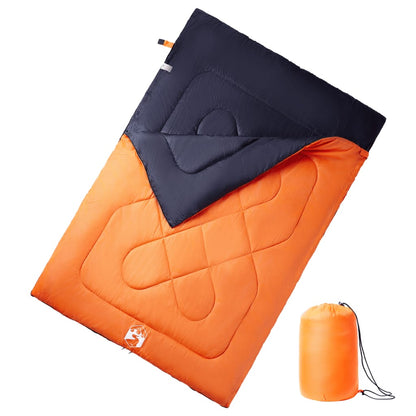 Doppelschlafsack Mit Kissen Erwachsene Camping 3-4 Jahreszeiten