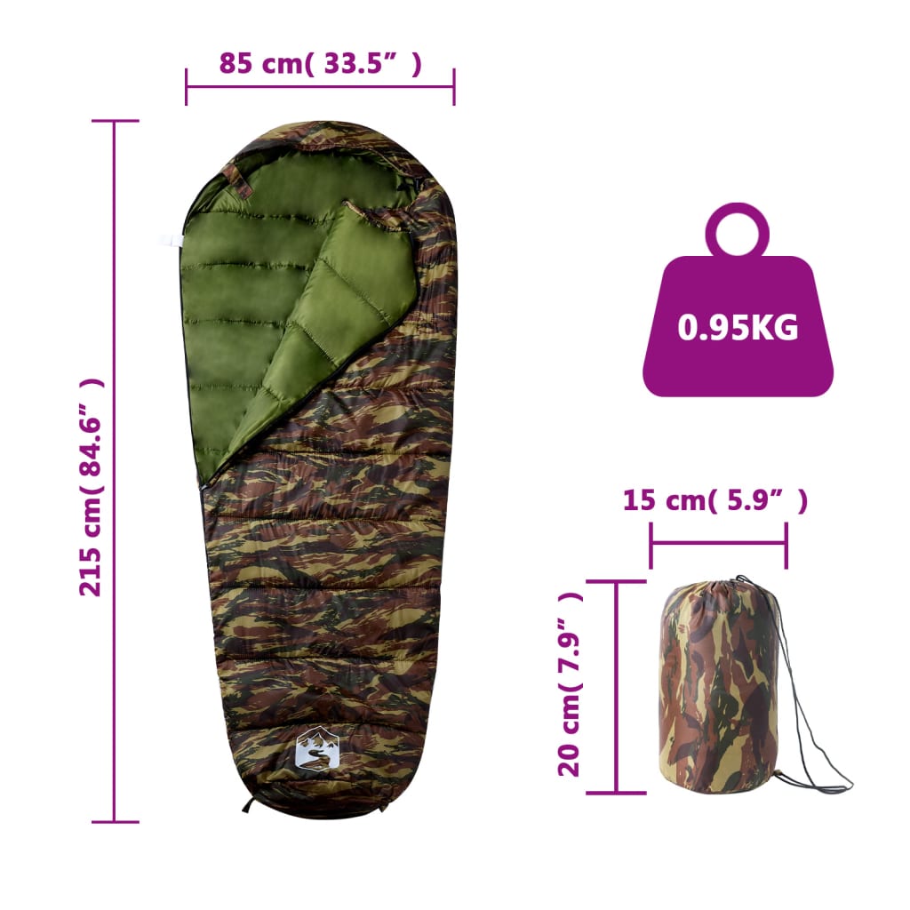 Mumienschlafsack Für Erwachsene Camping 3 Jahreszeiten