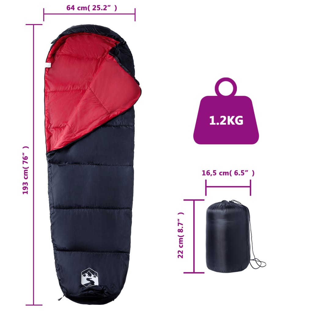 Mumienschlafsack Für Erwachsene Camping 3 Jahreszeiten