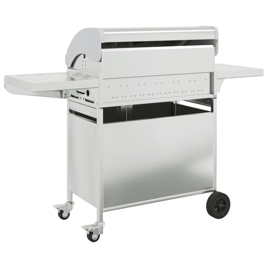 Gasgrill Mit 7 Flammen Silbern Edelstahl