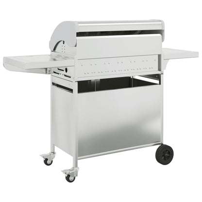 Gasgrill Mit 7 Flammen Silbern Edelstahl