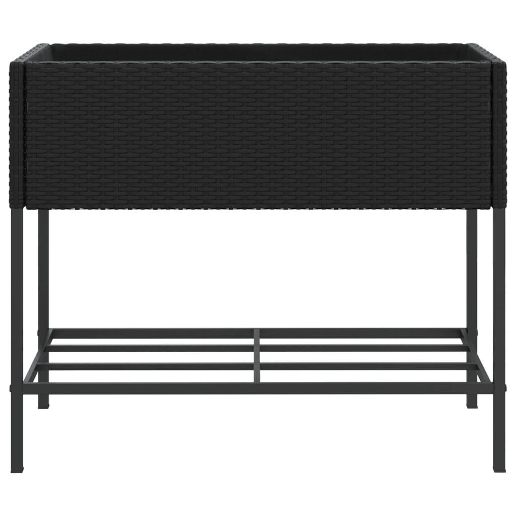 Pflanzkübel Mit Ablage Poly Rattan