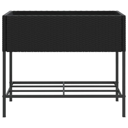 Pflanzkübel Mit Ablage Poly Rattan