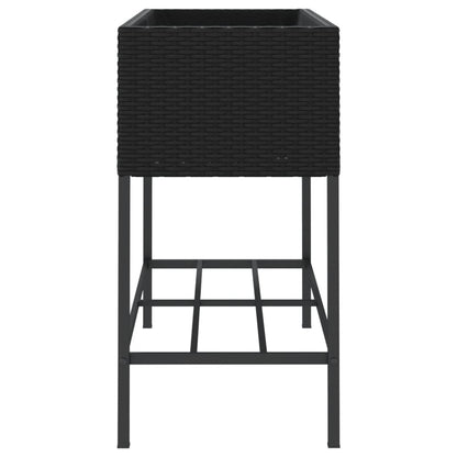 Pflanzkübel Mit Ablage Poly Rattan