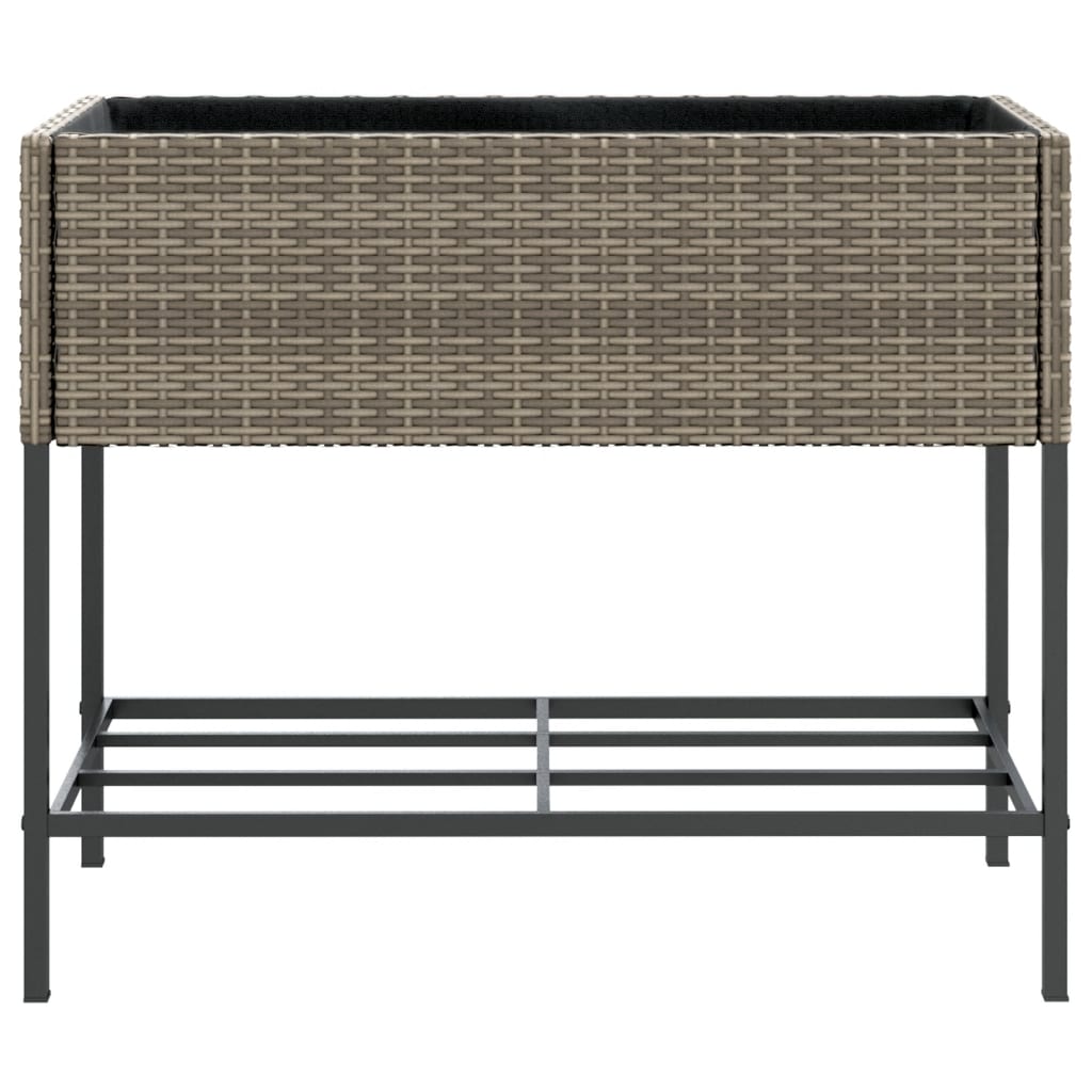 Pflanzkübel Mit Ablage Poly Rattan