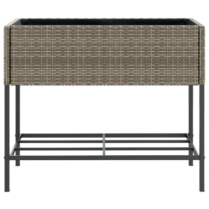 Pflanzkübel Mit Ablage Poly Rattan