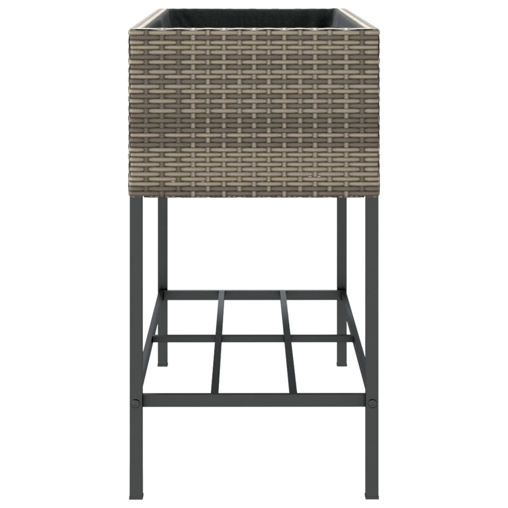 Pflanzkübel Mit Ablage Poly Rattan