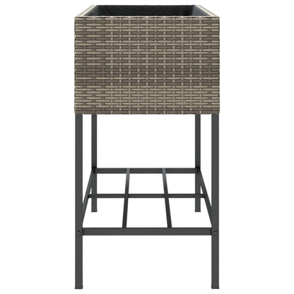 Pflanzkübel Mit Ablage Poly Rattan