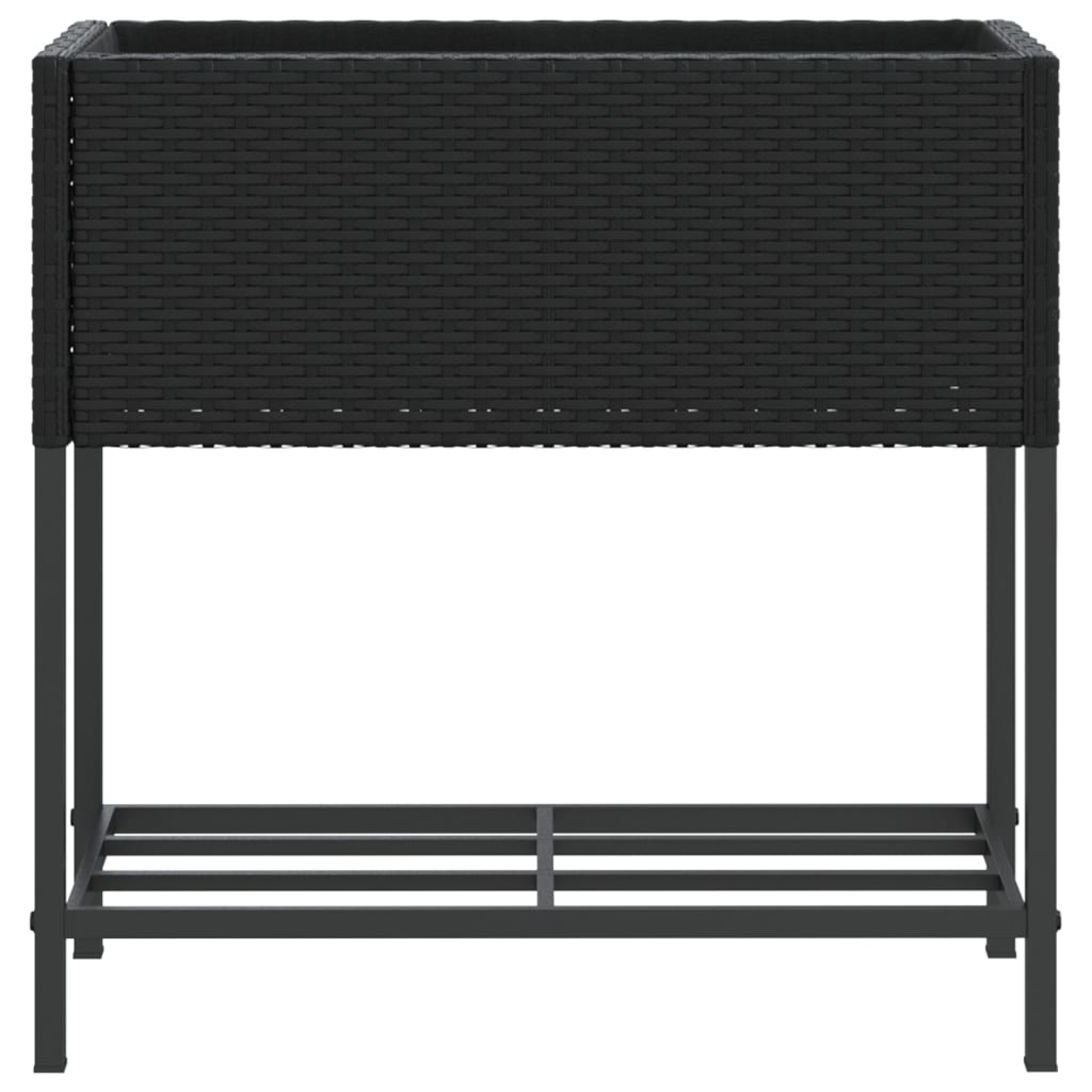 Pflanzkübel Mit Ablage Poly Rattan