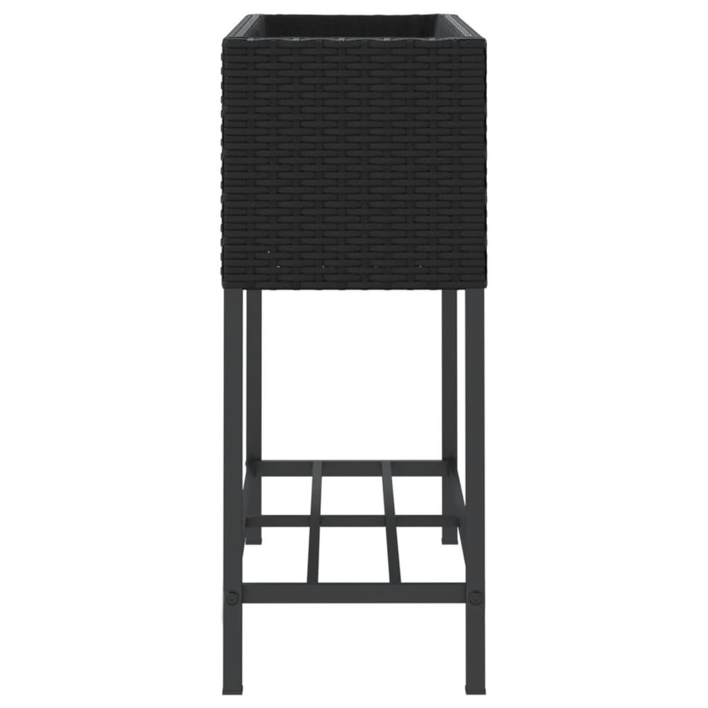 Pflanzkübel Mit Ablage Poly Rattan