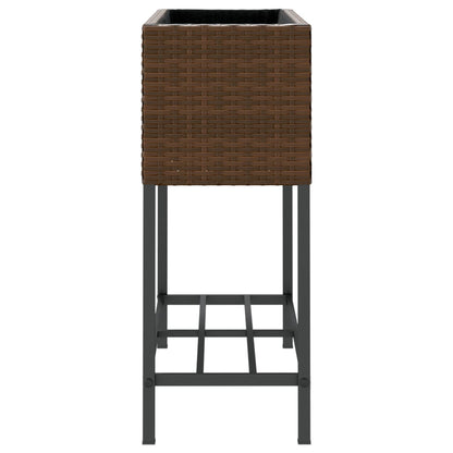 Pflanzkübel Mit Ablage Poly Rattan