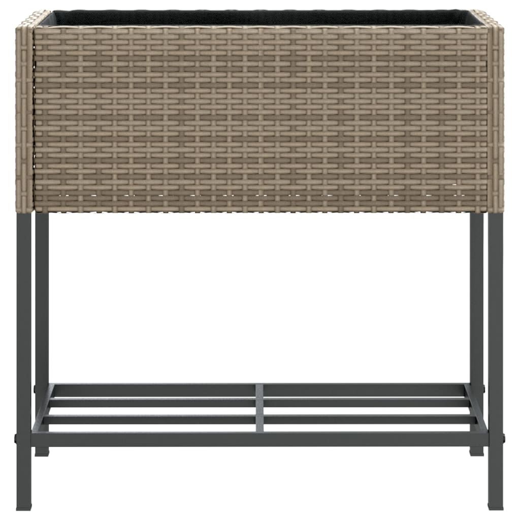 Pflanzkübel Mit Ablage Poly Rattan