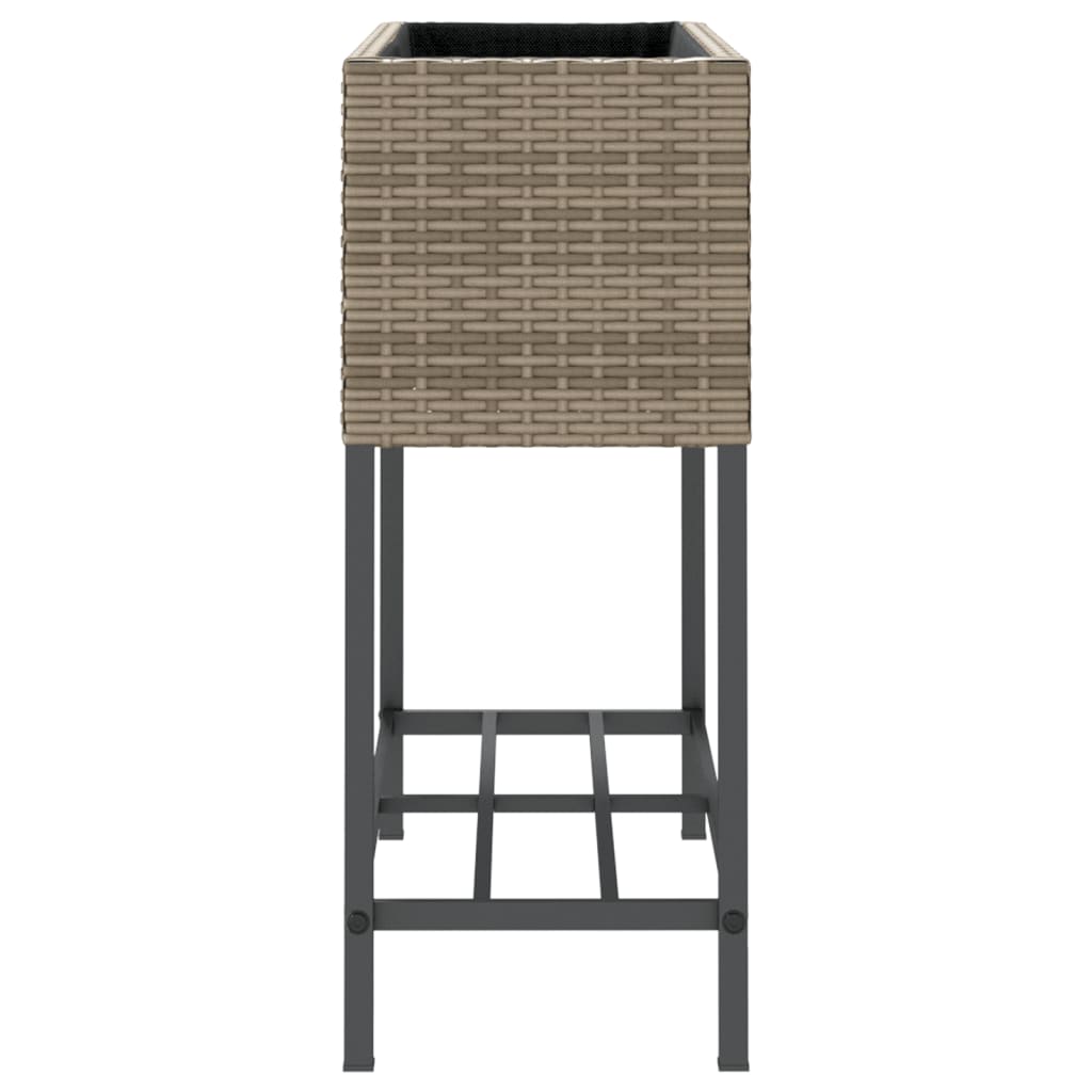 Pflanzkübel Mit Ablage Poly Rattan