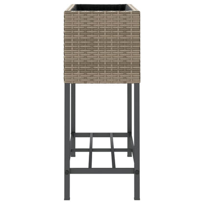 Pflanzkübel Mit Ablage Poly Rattan