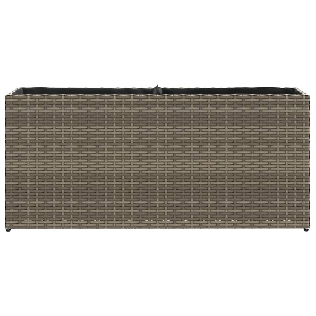 Hochbeet Mit 2 Fächern 90X20X40 Cm Poly Rattan