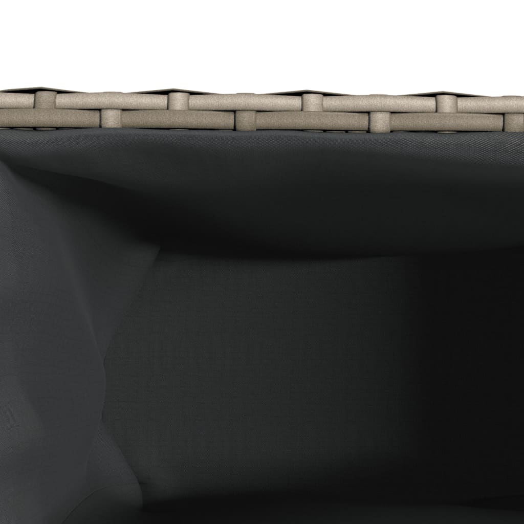 Hochbeet Mit 2 Fächern 90X20X40 Cm Poly Rattan