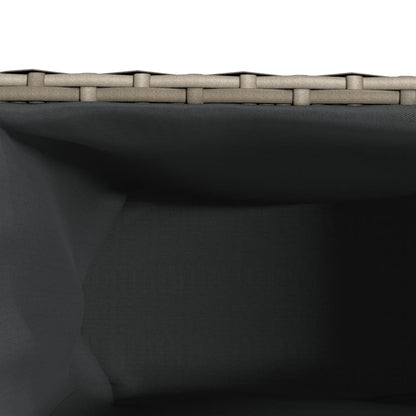 Hochbeet Mit 2 Fächern 90X20X40 Cm Poly Rattan
