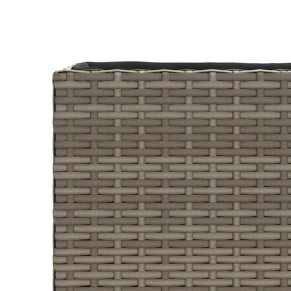 Hochbeet Mit 2 Fächern 90X20X40 Cm Poly Rattan