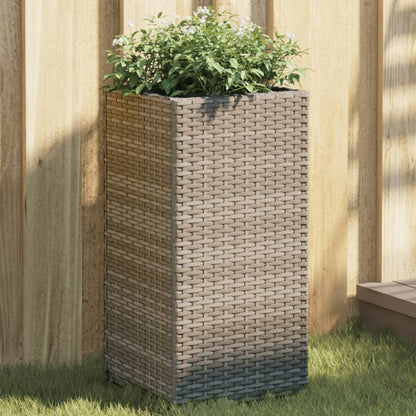 Pflanzkübel 2 Stk. 40X40X80 Cm Poly Rattan