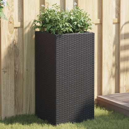 Pflanzkübel 2 Stk. 40X40X80 Cm Poly Rattan