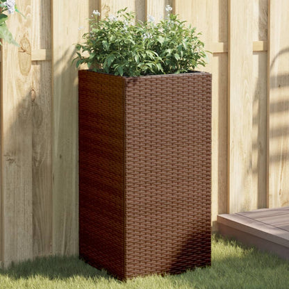 Pflanzkübel 2 Stk. 40X40X80 Cm Poly Rattan