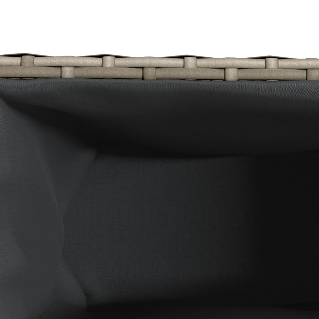 Hochbeet Mit 3 Fächern 105X30X32 Cm Poly Rattan