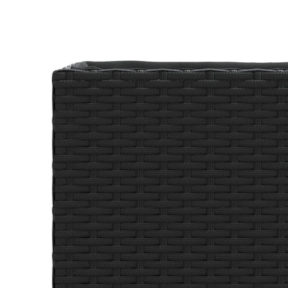 Hochbeet Mit Rollen & 3 Fächern 107X32X38Cm Poly Rattan