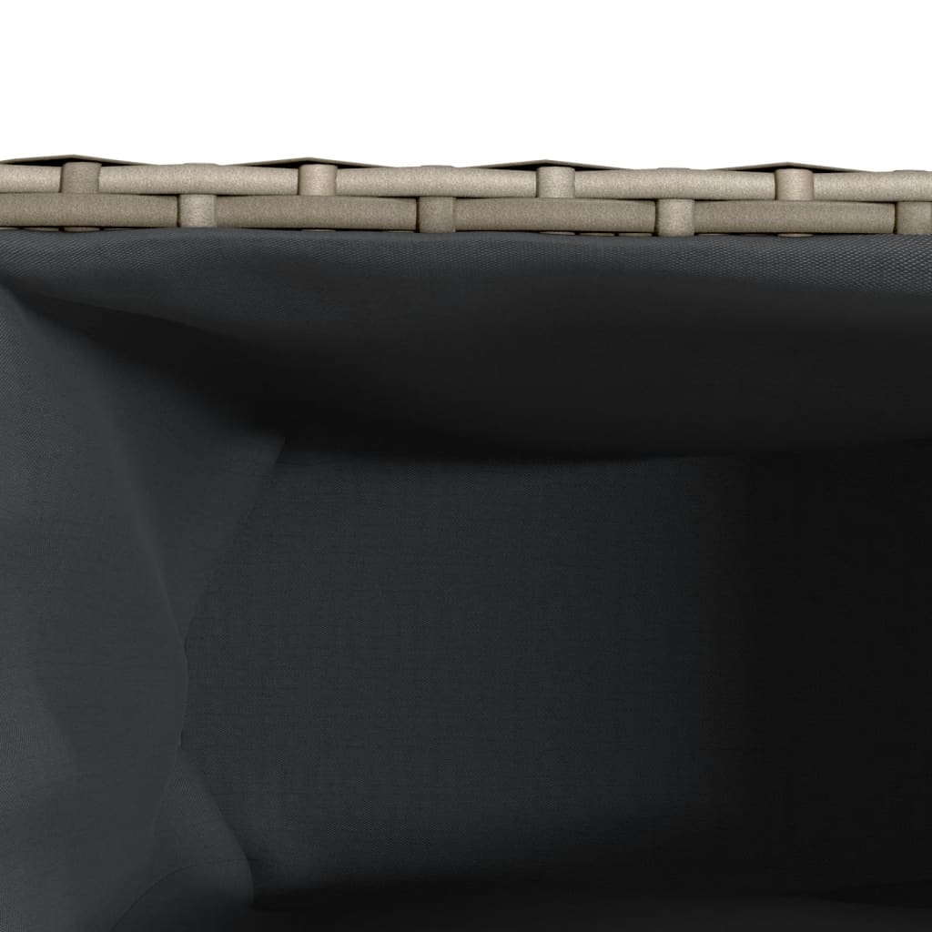 Pflanzkübel Mit Rollen 3 Töpfe 107X32X38 Cm Poly-Rattan