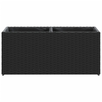 Hochbeet Mit 2 Fächern 72X30X32 Cm Poly Rattan