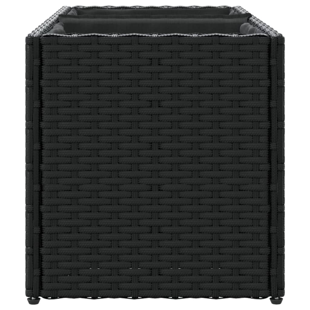 Hochbeet Mit 2 Fächern 72X30X32 Cm Poly Rattan
