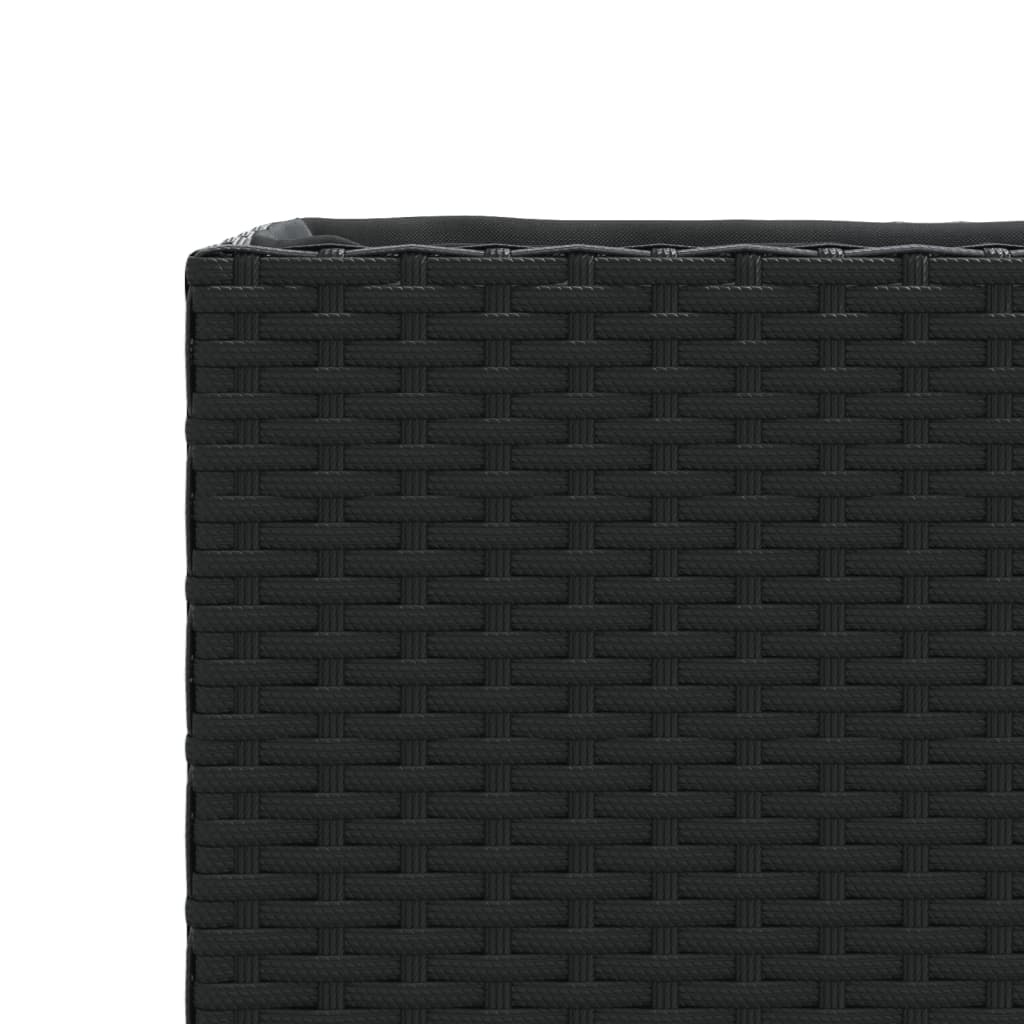 Hochbeet Mit 2 Fächern 72X30X32 Cm Poly Rattan