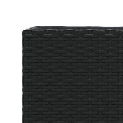 Hochbeet Mit 2 Fächern 72X30X32 Cm Poly Rattan