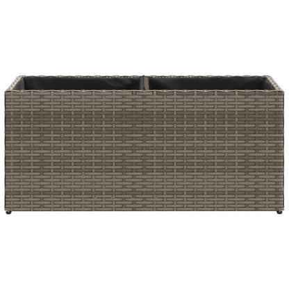Hochbeet Mit 2 Fächern 72X30X32 Cm Poly Rattan