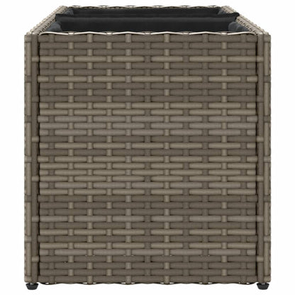 Hochbeet Mit 2 Fächern 72X30X32 Cm Poly Rattan