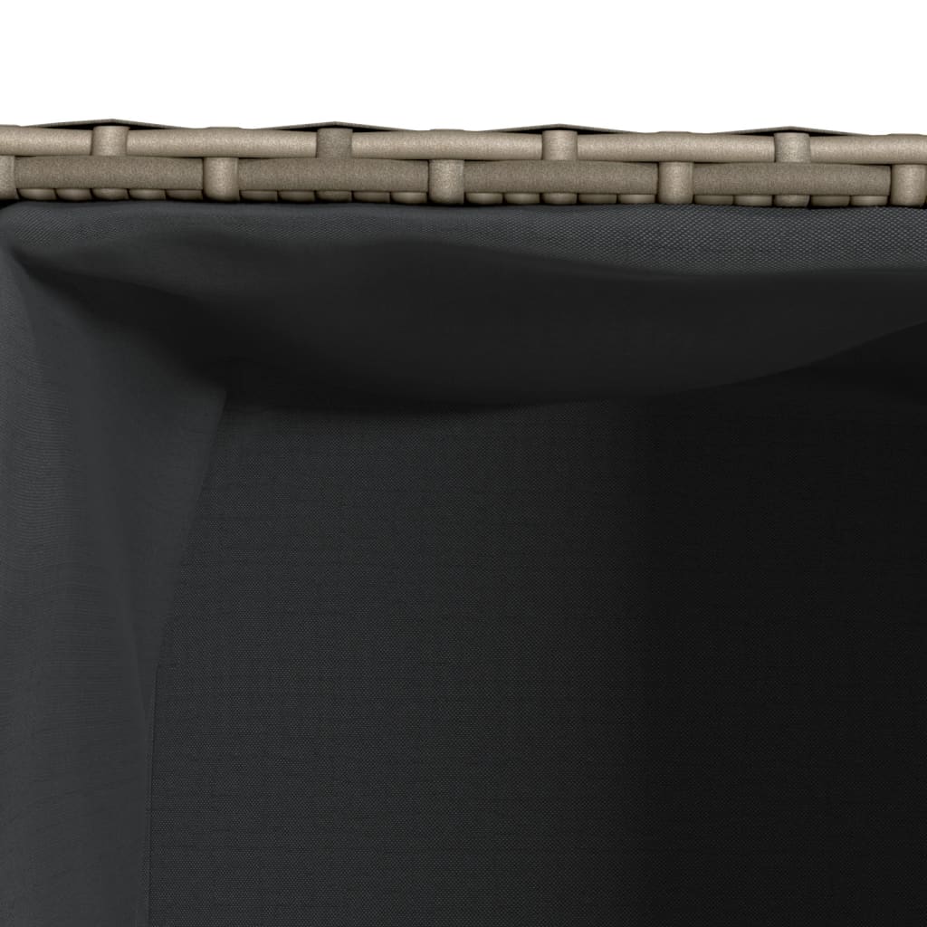 Hochbeet Mit 2 Fächern 72X30X32 Cm Poly Rattan