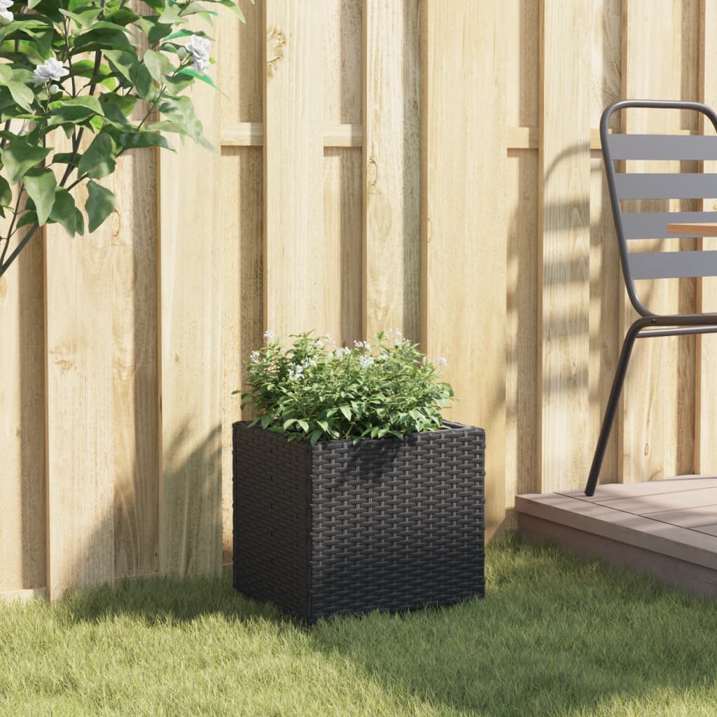 Pflanzkübel 36X30X32 Cm Poly Rattan