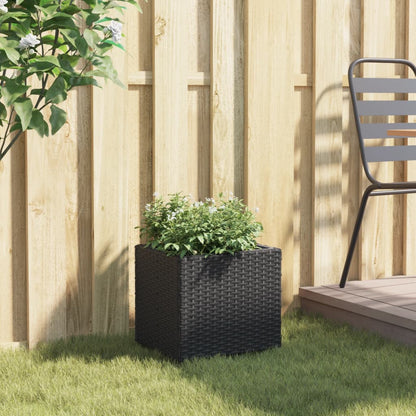 Pflanzkübel 36X30X32 Cm Poly Rattan