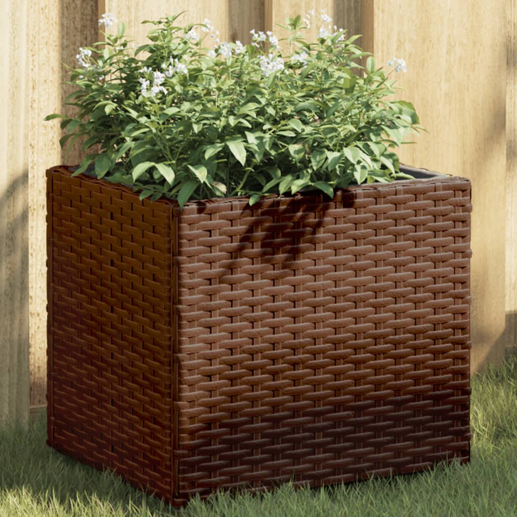 Pflanzkübel 36X30X32 Cm Poly Rattan